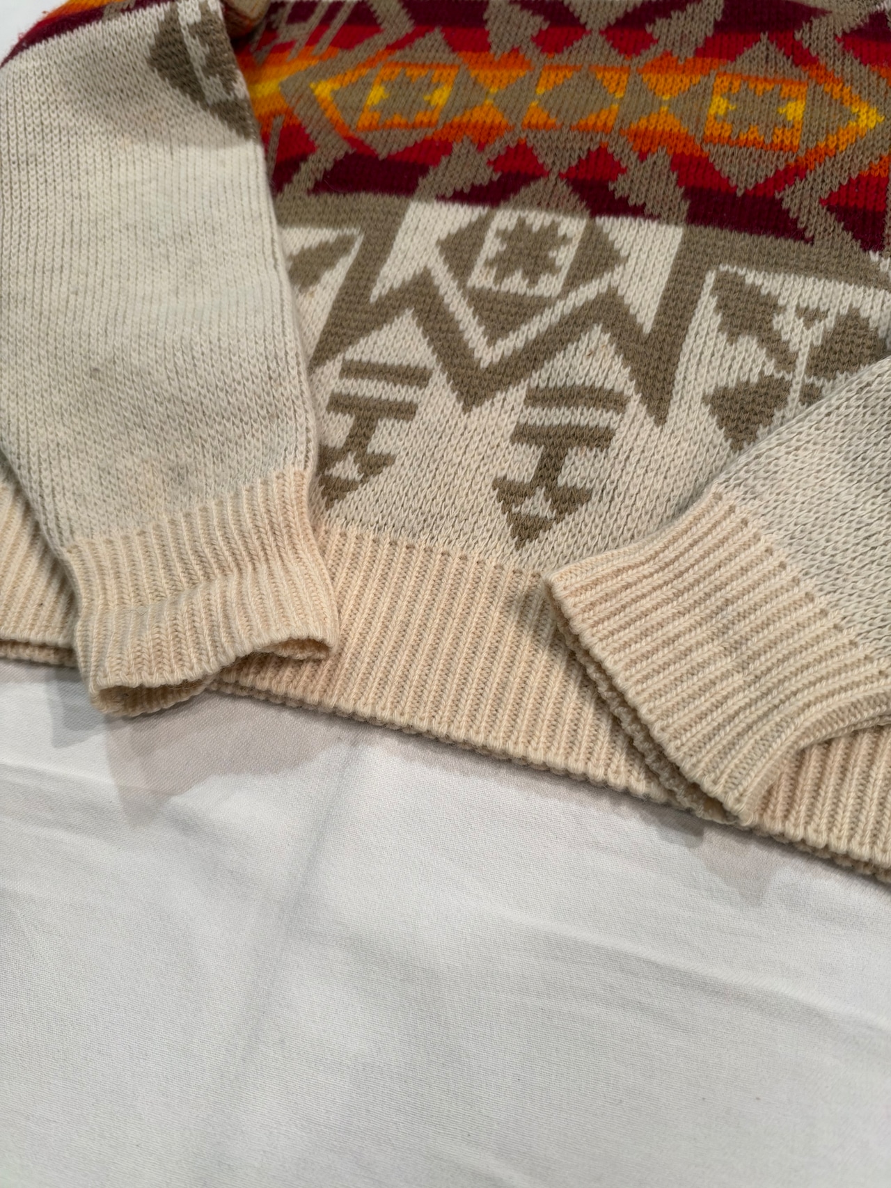 Normal Indegenous 1970s Pendleton wool knit native pattern sweater | Lily online shop