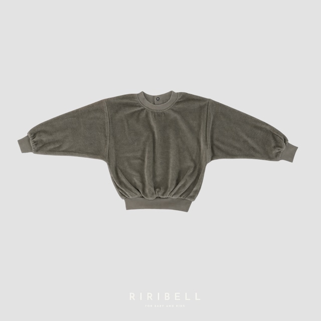 予約【EARTH THE ARCHIVE】Volume Sweatshirts - Khaki / 11月上旬入荷予定