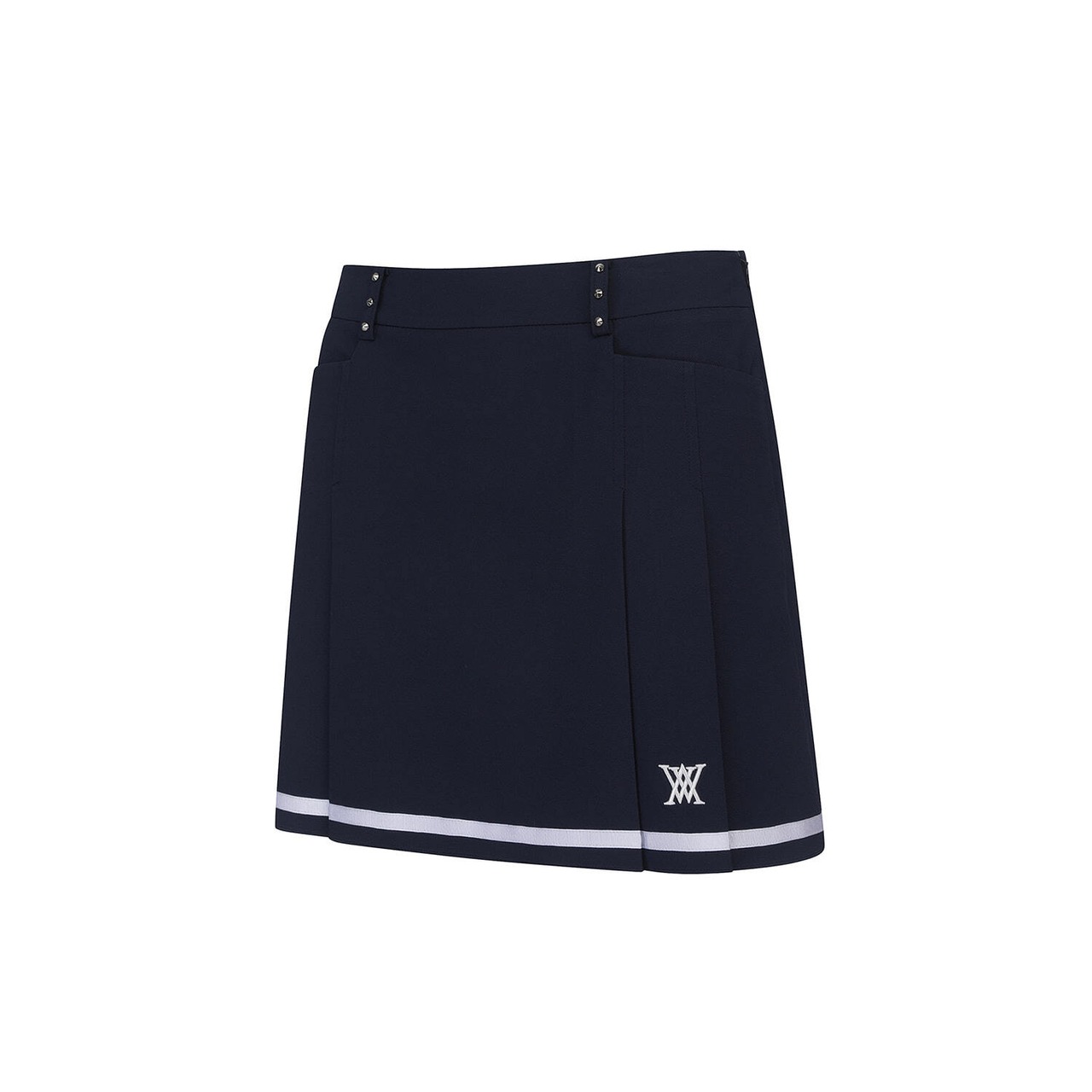 WOMEN HALF PLEATS UNDER LINE POINT SKIRT