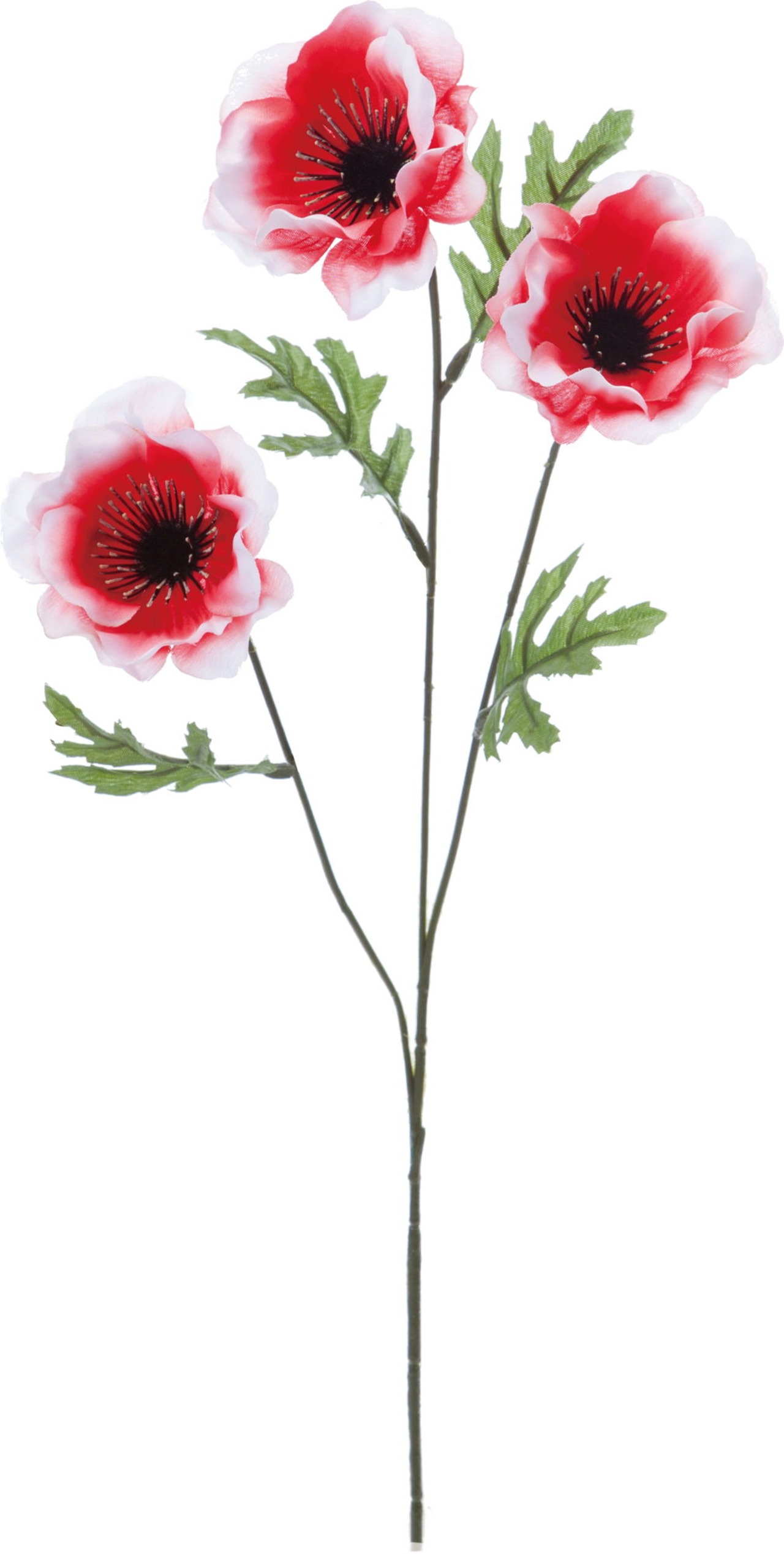 アネモネＸ３　レッド系　FF-2902R　4961823675140　造花（アーティフィシャルフラワー） > 定番造花フラワー（素材）