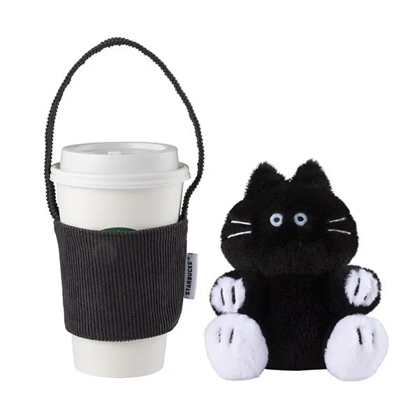 台湾スターバックス】黒猫の光るおめめ＆マグネット付きドリンク