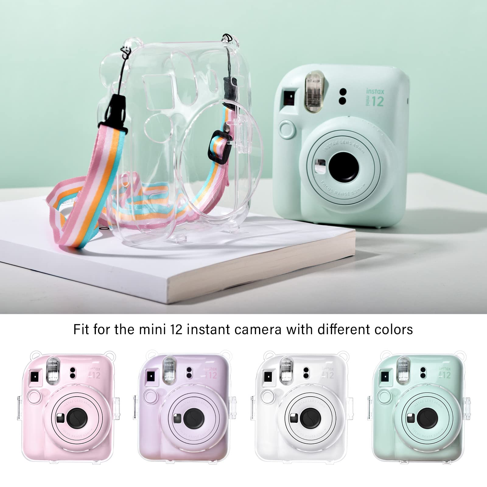 kinokoo instax mini 12 カメラケース、Fujifilm チェキ INSTAX mini