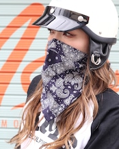 ROBIN FACEMASK /ペイズリー ネイビー