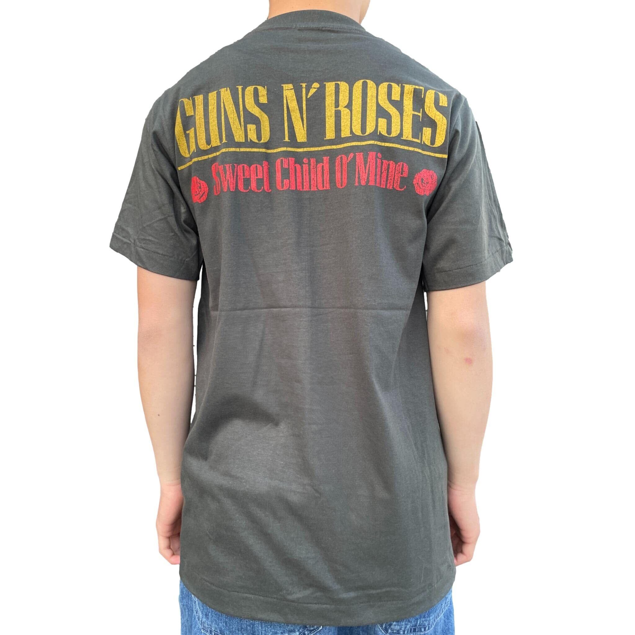 VINTAGE ヴィンテージ 90S Guns n Roses ガンズアンドローゼズ 両面プリント 半袖Tシャツ ブラック