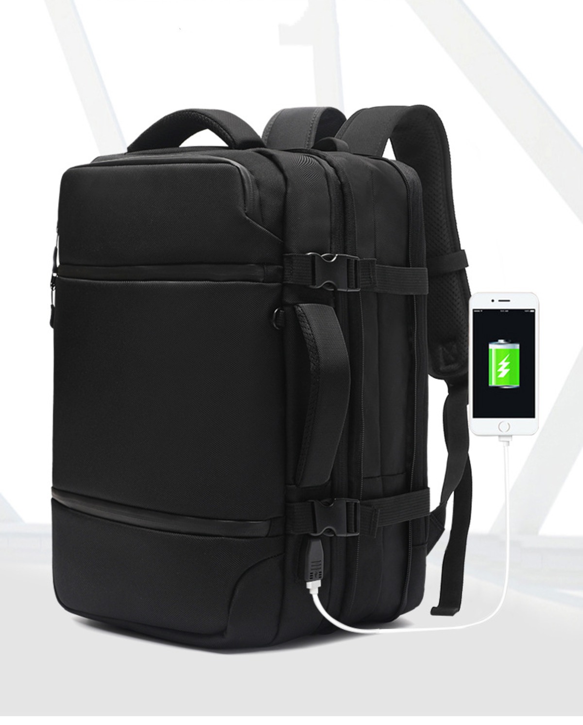 ビジネスリュック セパレートシューズバッグ バックパック大容量 撥水