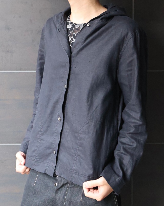 linen shirt hoodie
