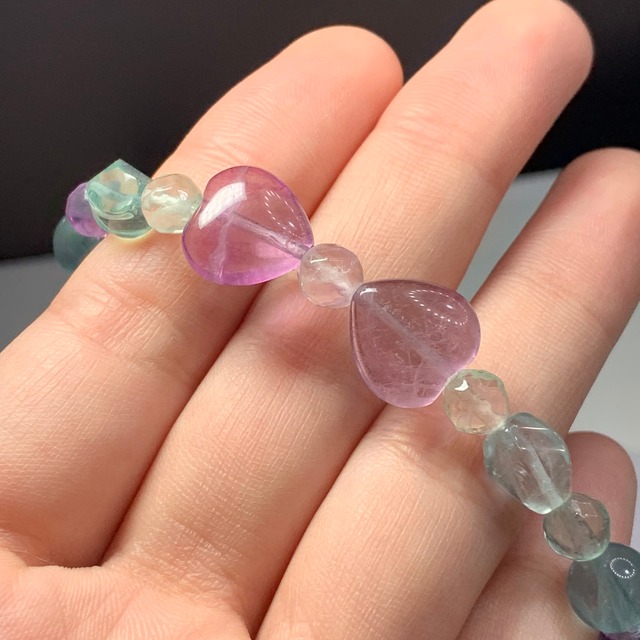 no1.リボン風フローライトデザインブレスレット