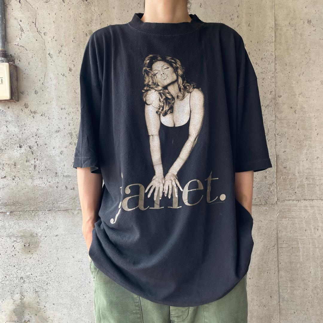 ジャネットジャクソン ワールド ツアー Tシャツ giantタグ L 黒 半袖 CR5 90s janet. ワールドツアー ジャネットジャクソン Tシャツ
