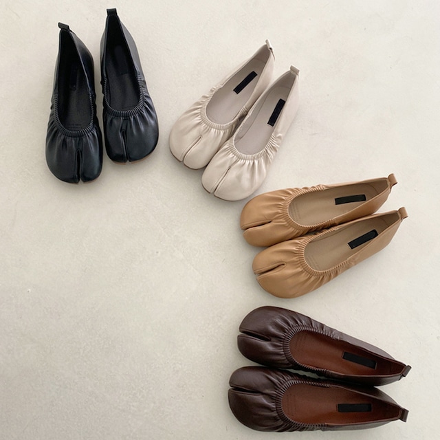 tabi gather flat shoes N10175