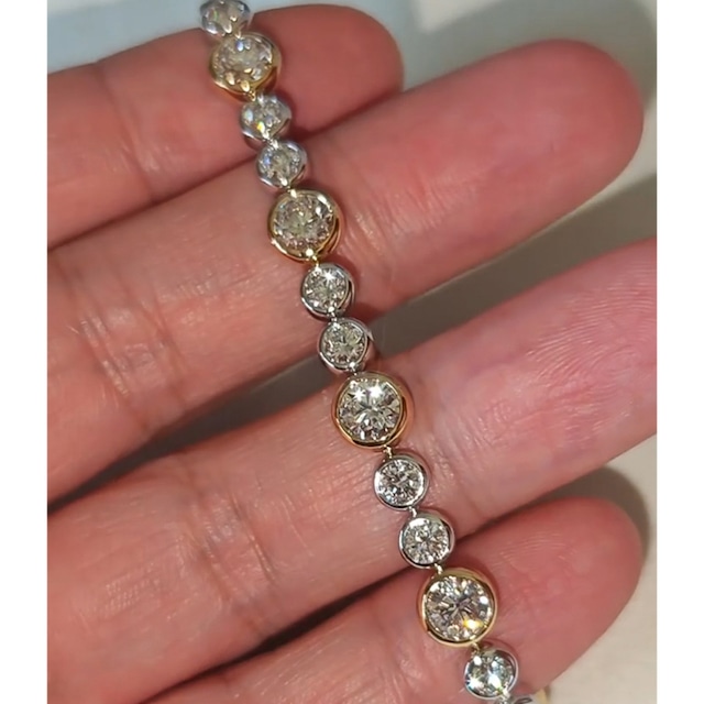 TOMRキラキラ輝くジルコンブレスレット