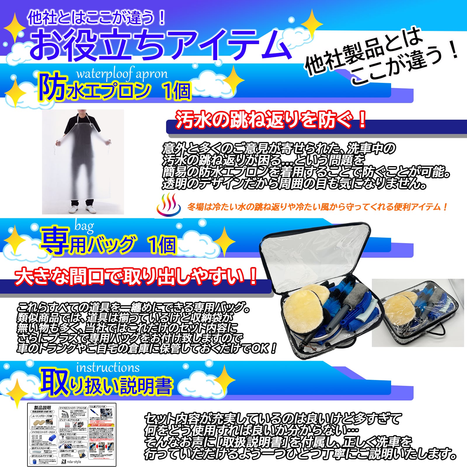 洗車20点セット | nda-style