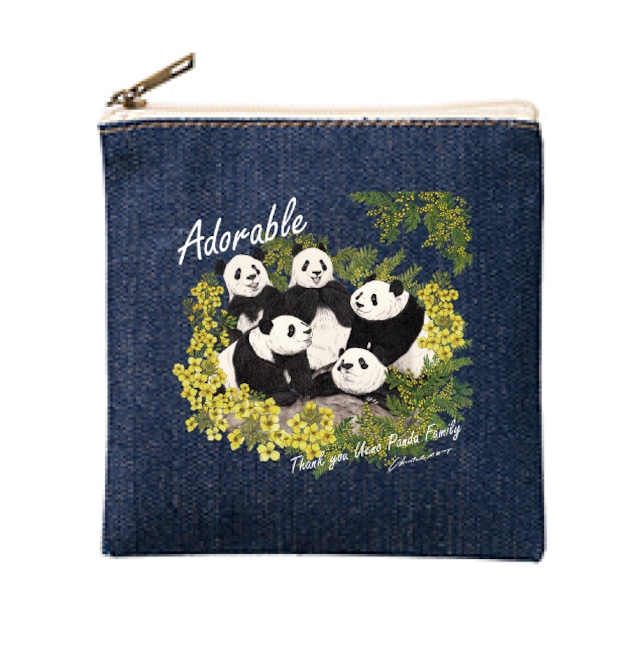 ◆受注生産◆お好みのデザインでプリント致します◆デニム生地ミニポーチ