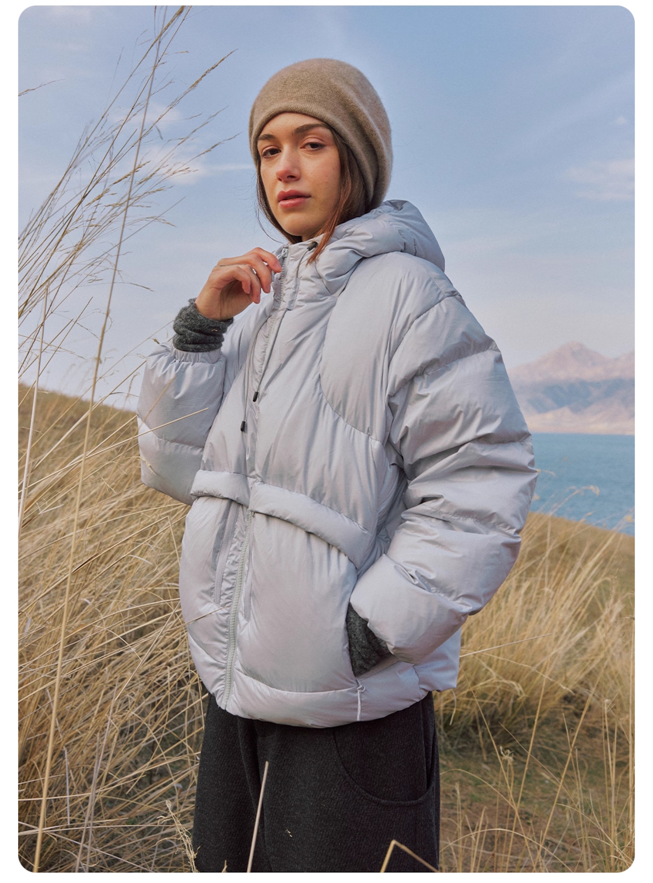NORYBRAND Hooded Puffy Down Jacket