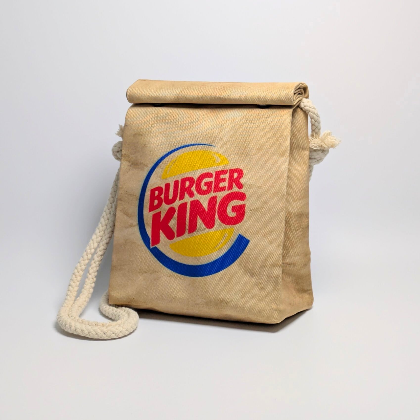 再入荷！【BURGER KING（バーガーキング）】ロープショルダーバッグ＊紙袋風 / Food Bag 〚アメリカン雑貨 アメトイ〛