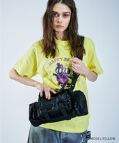 HAPPYスカルプリントベーシックTシャツ (WHITE)　CQ-46096