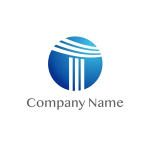 No151 Tのロゴ【T、アルファベット、青、グラデーション、円形、信頼、士業、企業、会社、団体、建築、建設、製造】