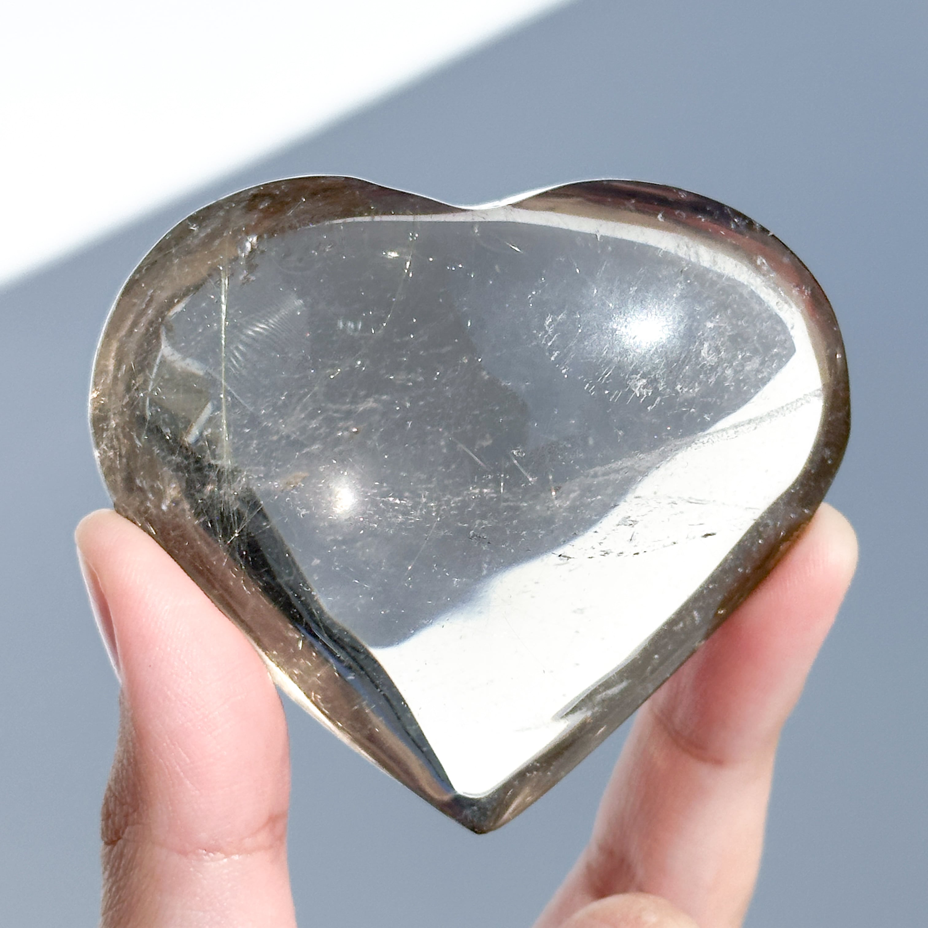 スモーキールチルインクォーツ ハート55◇Smoky Rutile in Quartz◇ 天然石・鉱物・パワーストーン