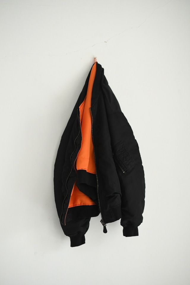 blurhms ROOTSTOCK exclusive for nariwai / Modern black MA1 flight jacket