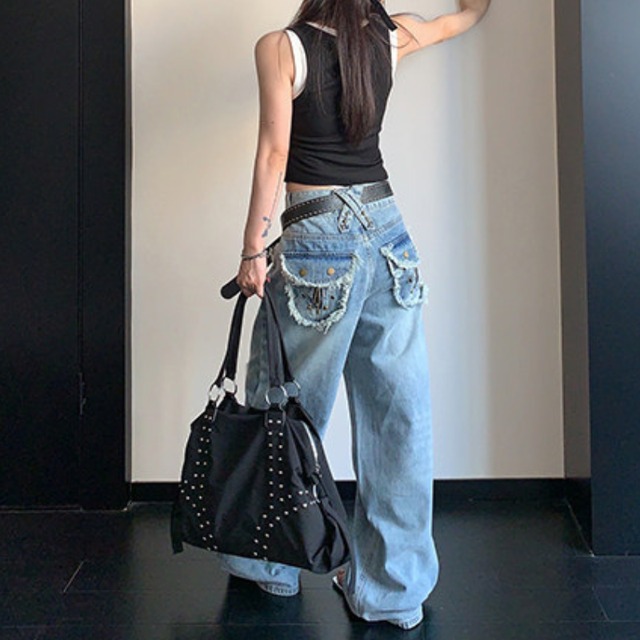 fringe-pocket denim　フリンジポケットデニム　J2060