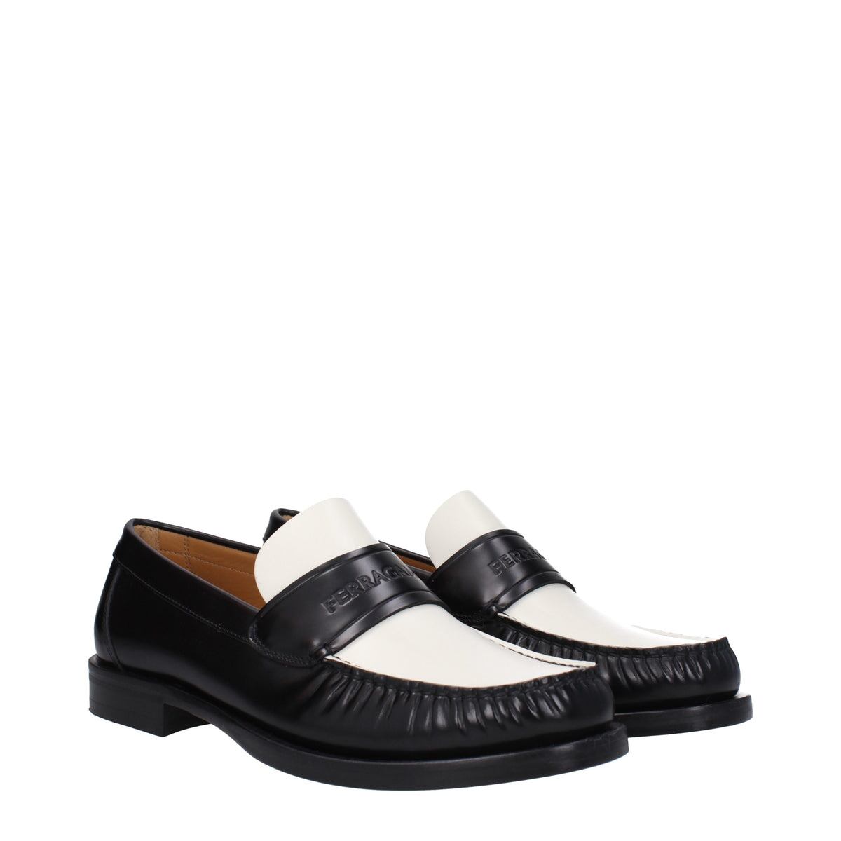 【新品】FERRAGAMO メンズ ローファー レザー ブラック FILLMORE0762698