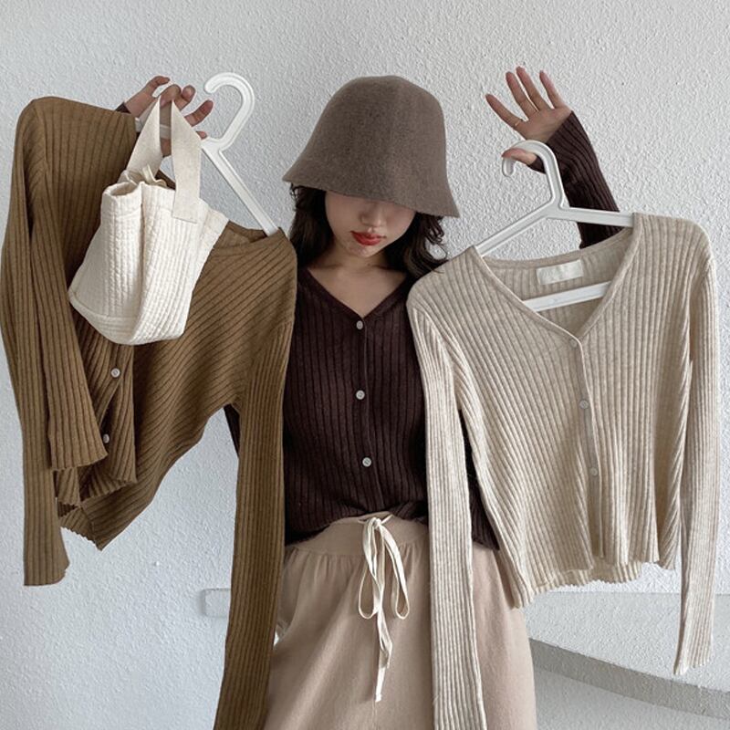スプリングトップス スリムセーター 薄手カーディガンジャケット ロング 春物 スーパーモール66948273976