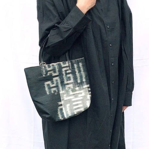 トートバッグ タイシルク　絣織物　ミニトート