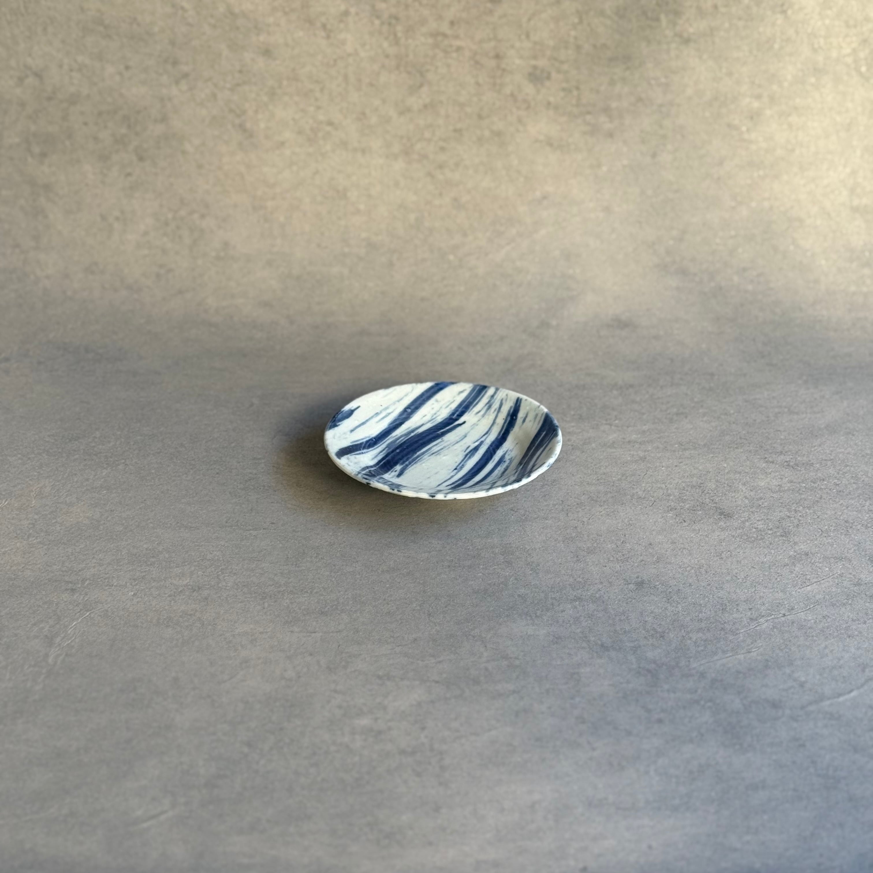 中尾万作 流水文小皿