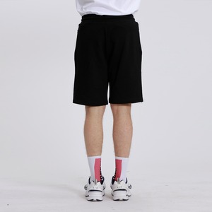 送料無料【HIPANDA ハイパンダ】メンズ ショート スウェットパンツ MEN'S SHORT SWEAT PANTS / BLACK