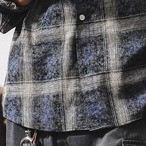 Benedict's Brand Logo Long Sleeve Check Shirt ◇2color H0775