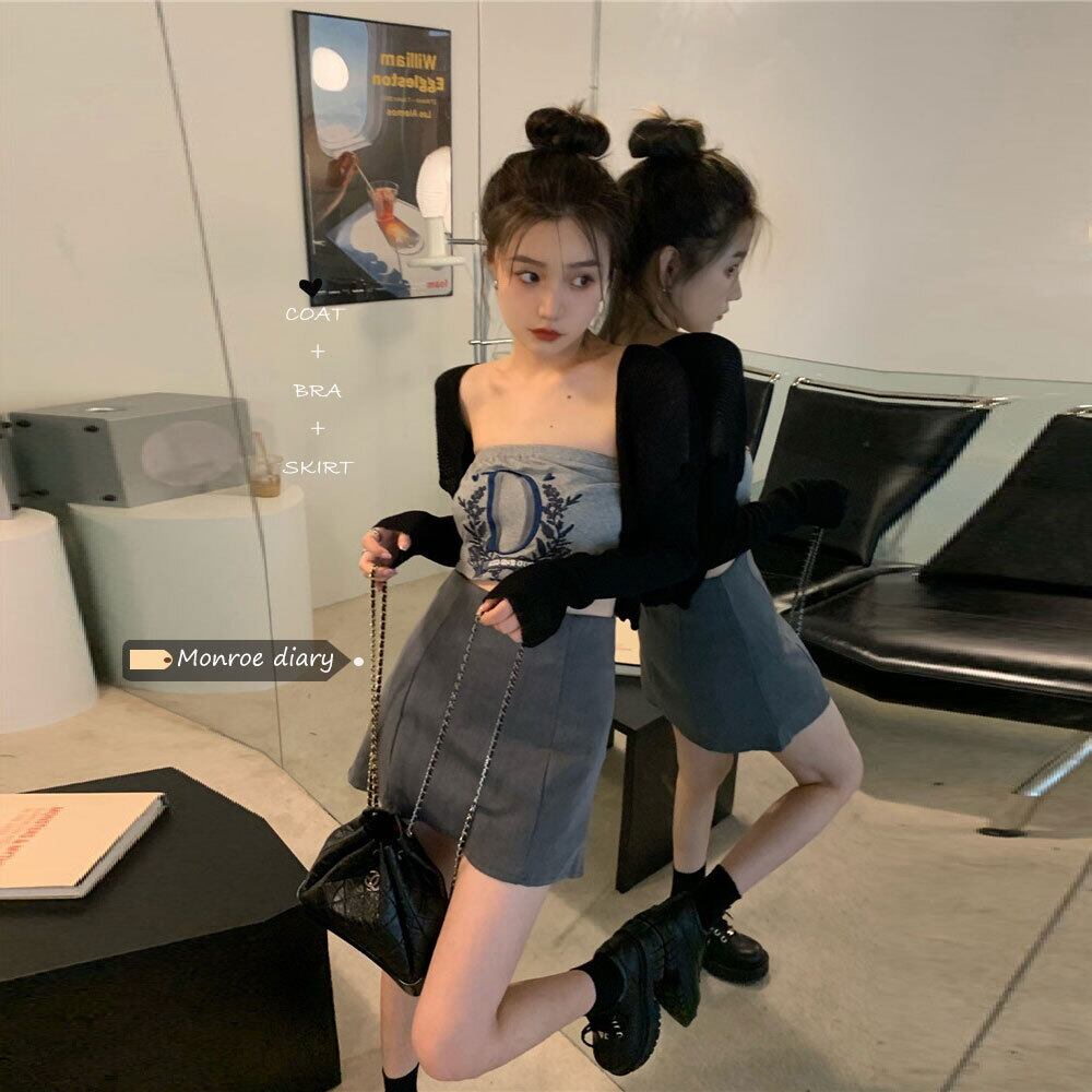 ウェスト薄手Aラインスカート サマーショート 夏物 モンロー61129819315