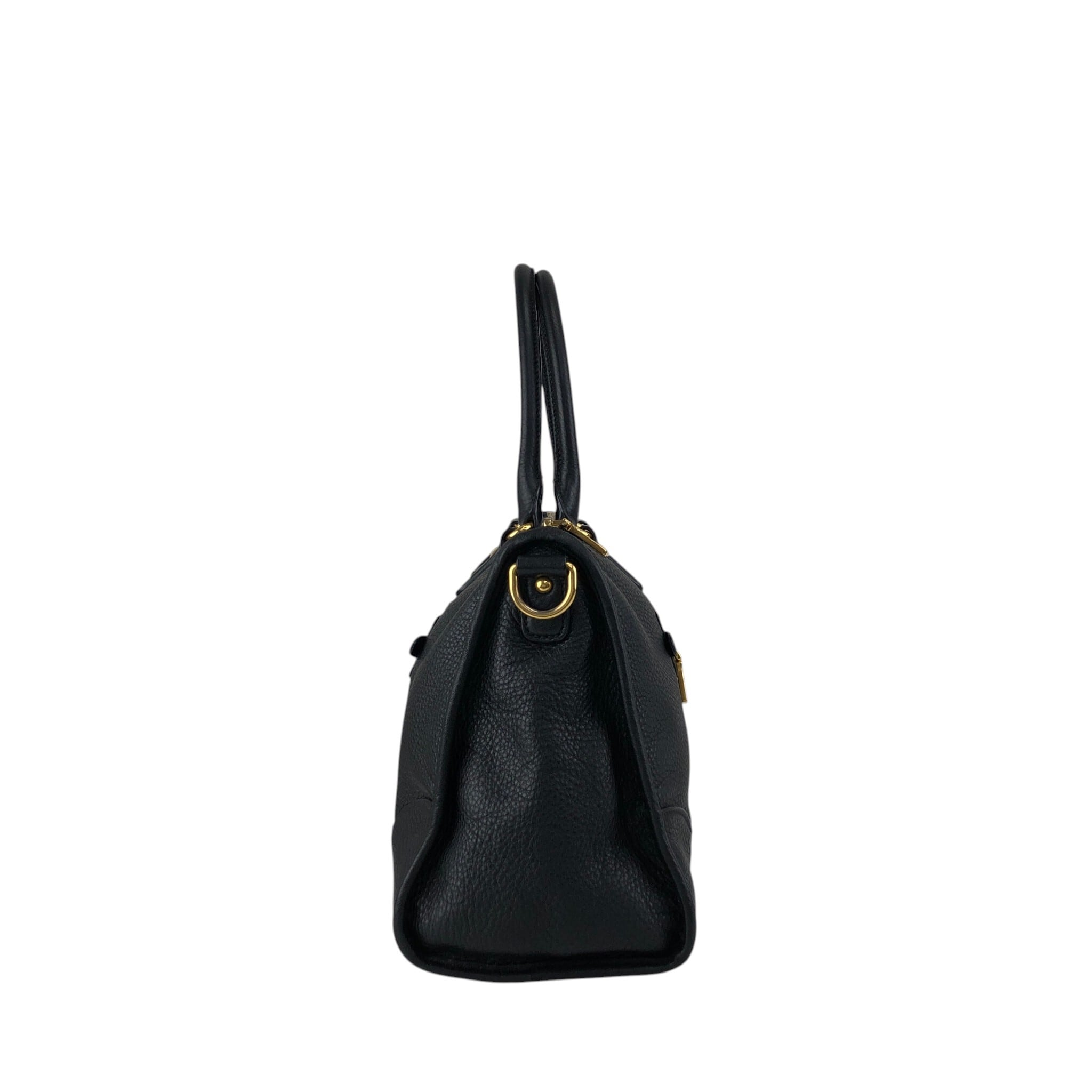 PRADA プラダ ハンドバッグ ブラック ロゴ レザー 2way ミニボストン