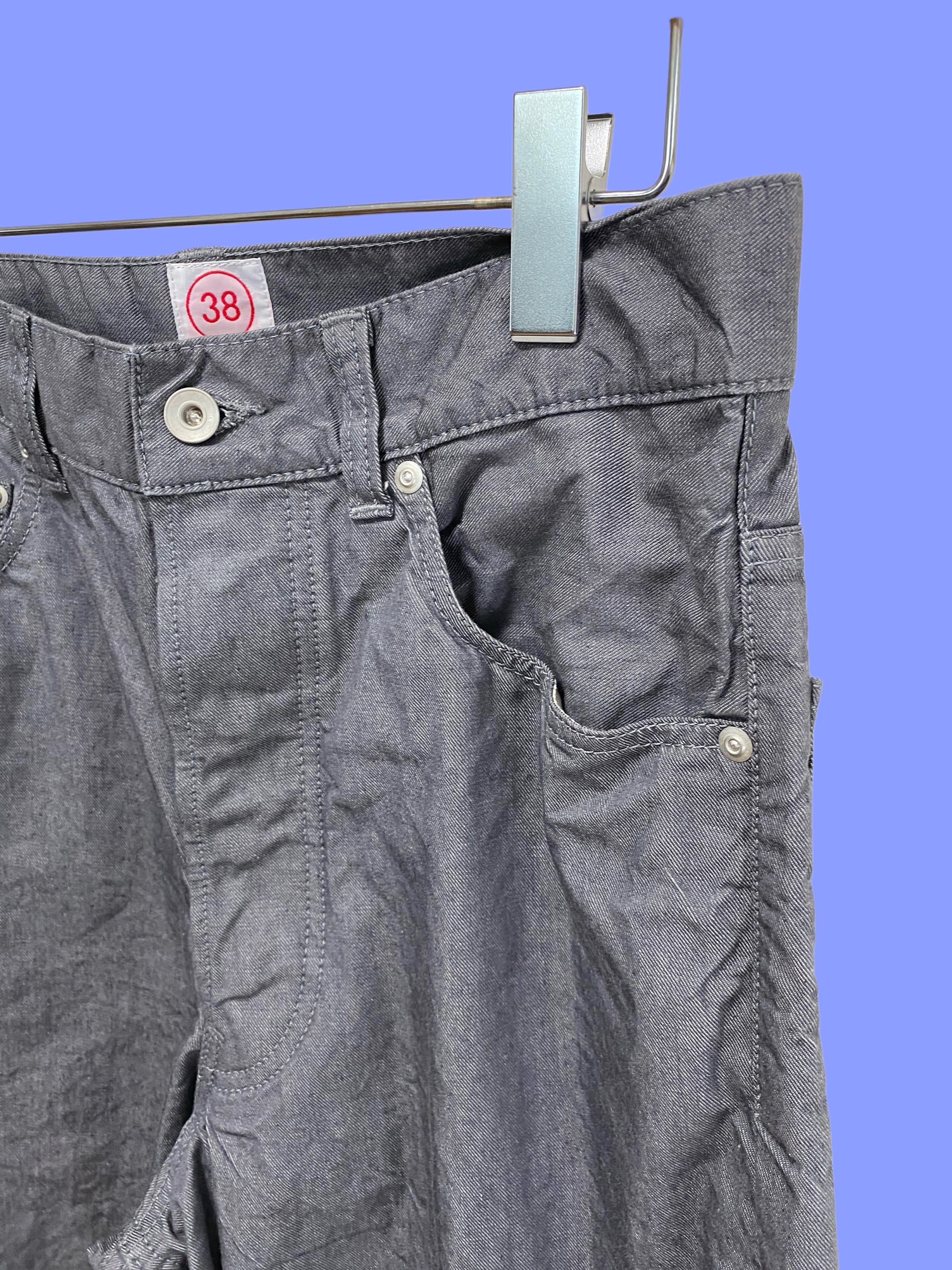 GRANCY グレーデニム　XL GRANCY ジーンズ 「GRANCY」ZipDesign Buggy DenimPants