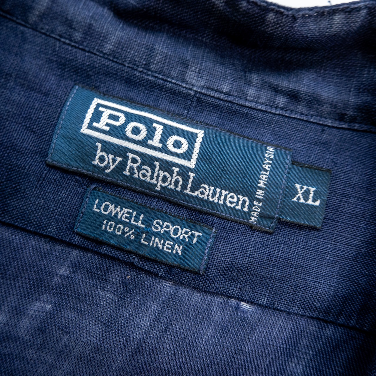 1990’s Polo by Ralph Lauren band collar shirt　LOWELL　SPORT　