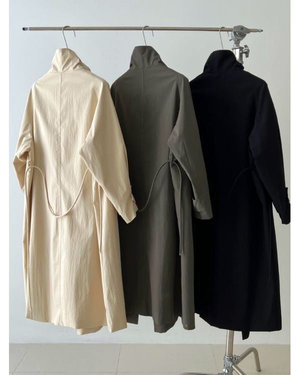 Standneck Rope Coat | Leonie