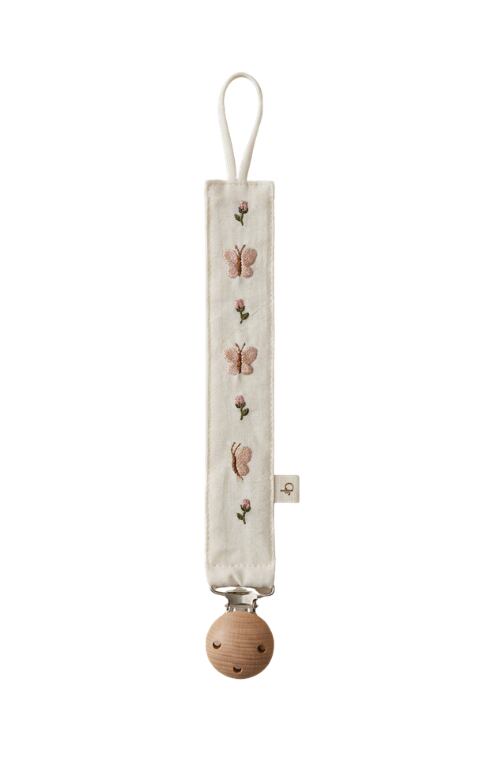 【ご予約】bloomere/Embroidery Pacifier Clip-Butterfly