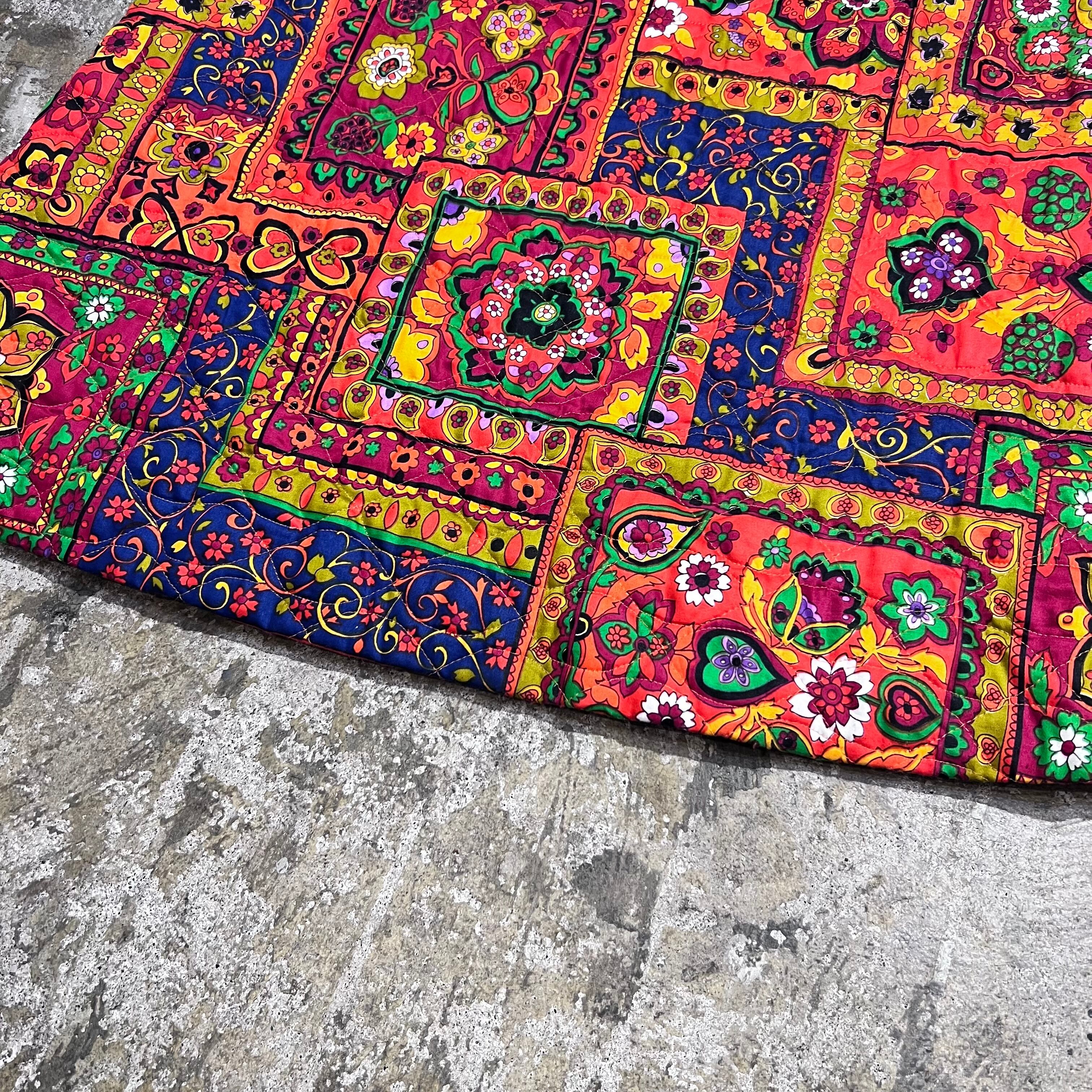70年代 size :S程度 Specially Hand Made ロング スカート Aライン 