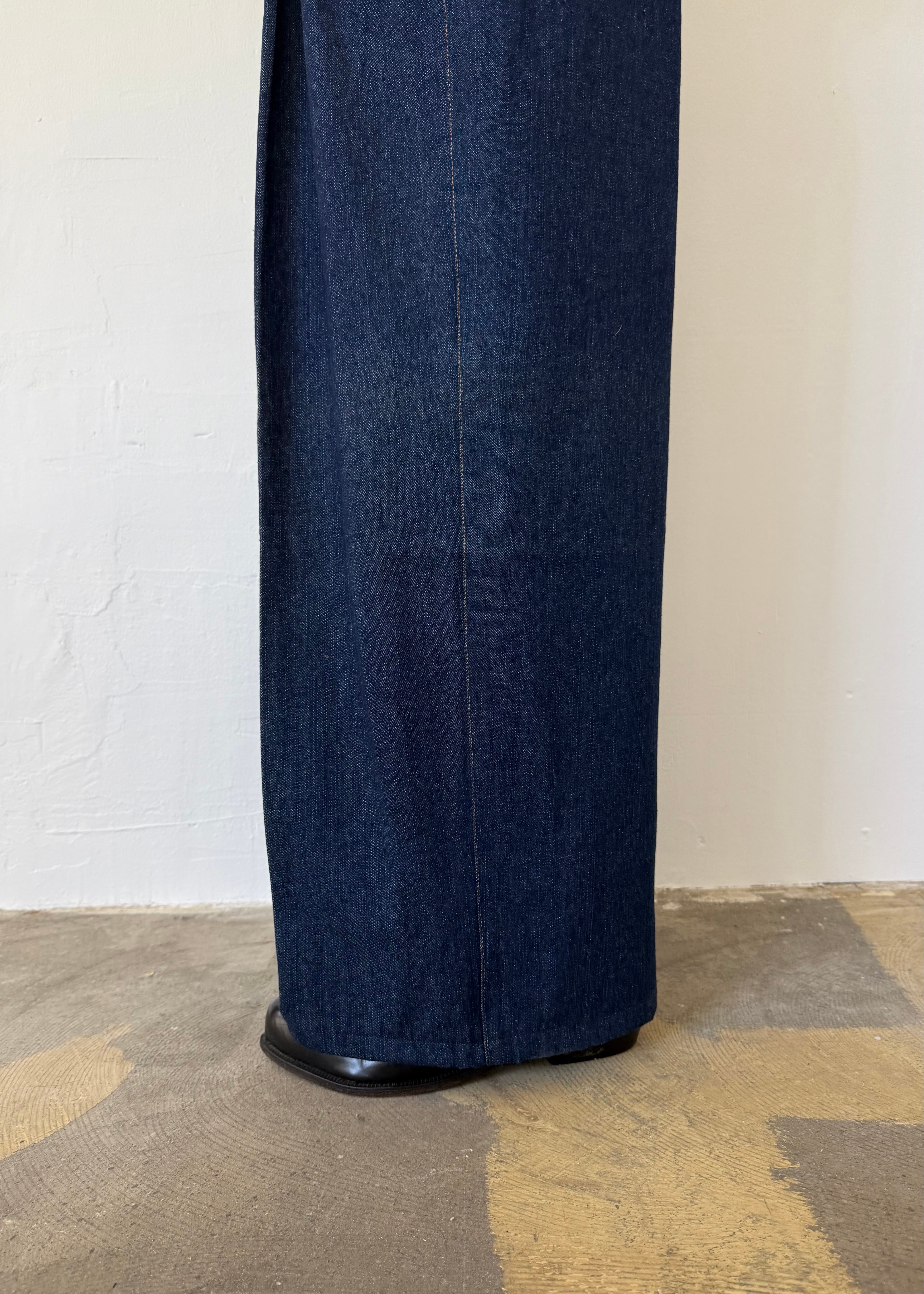 2000's VITTORIO DE ANGELO Super Wide Denim Slacks | EVERYTHING WAS