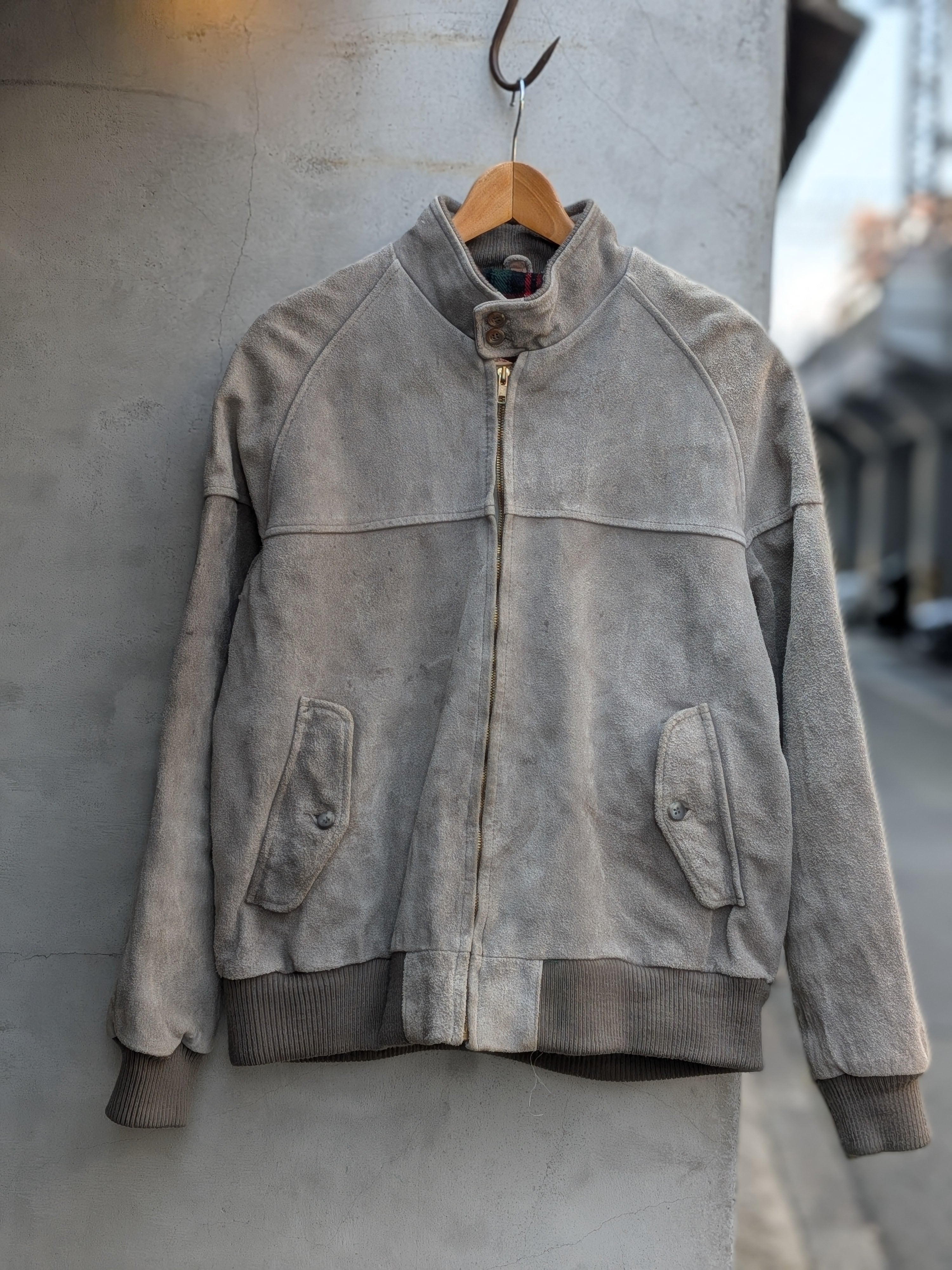 1980s THE FOX SUEDE HARRINGTON JACKET