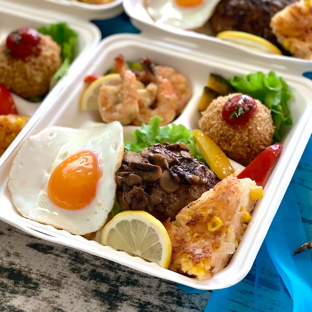 ロコモコ弁当 献立まとめ