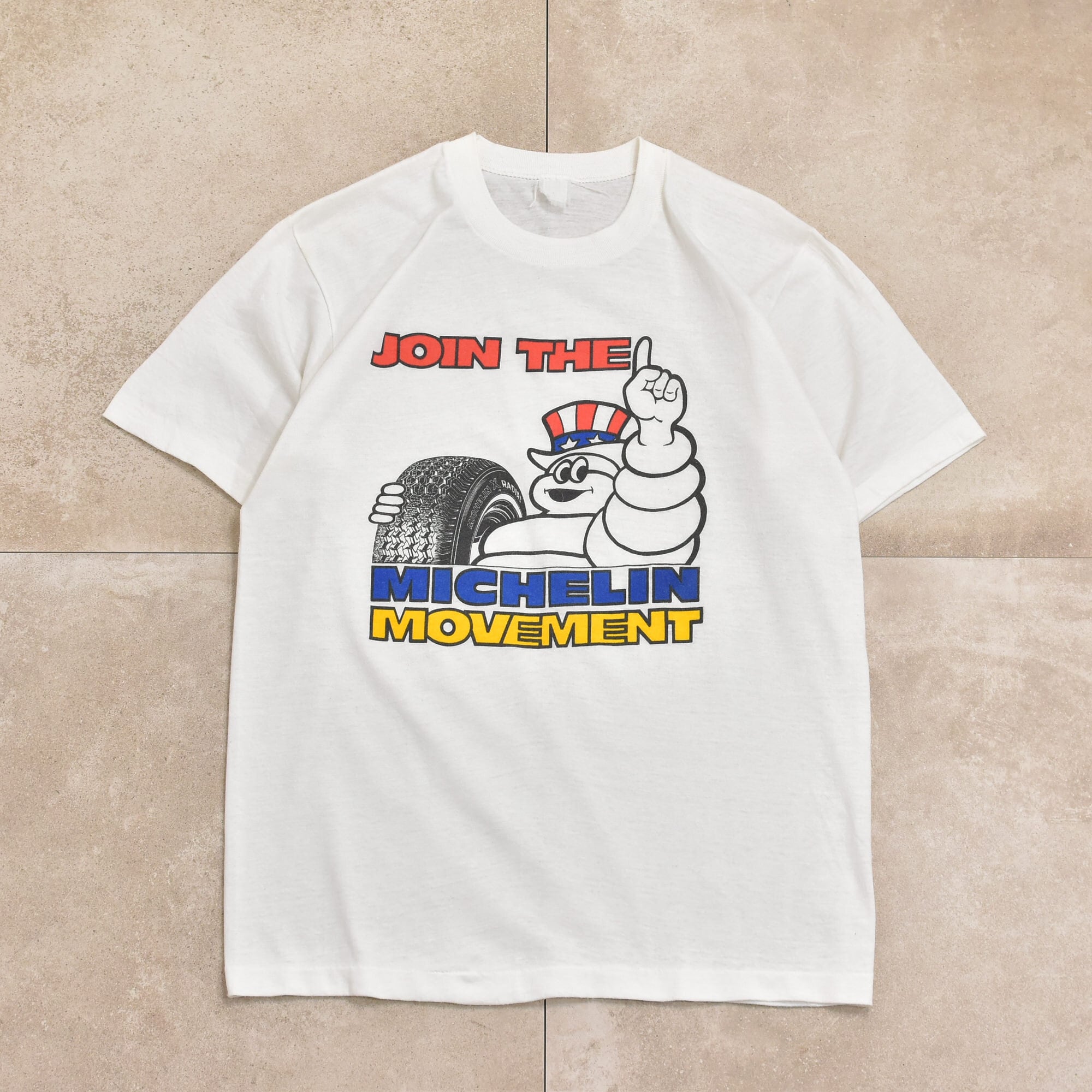 80s MICHELIN bibendum print T-shirt | 古着屋 grin days memory 【公式】古着通販  オンラインストア powered by BASE
