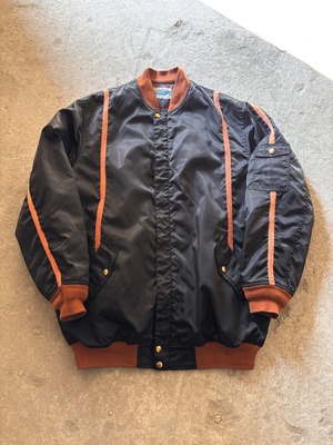 00s SWAGGER/Long MA-1/2005年/XL/ロングフライトジャケット/ミリタリー/ブラック/スワッガー