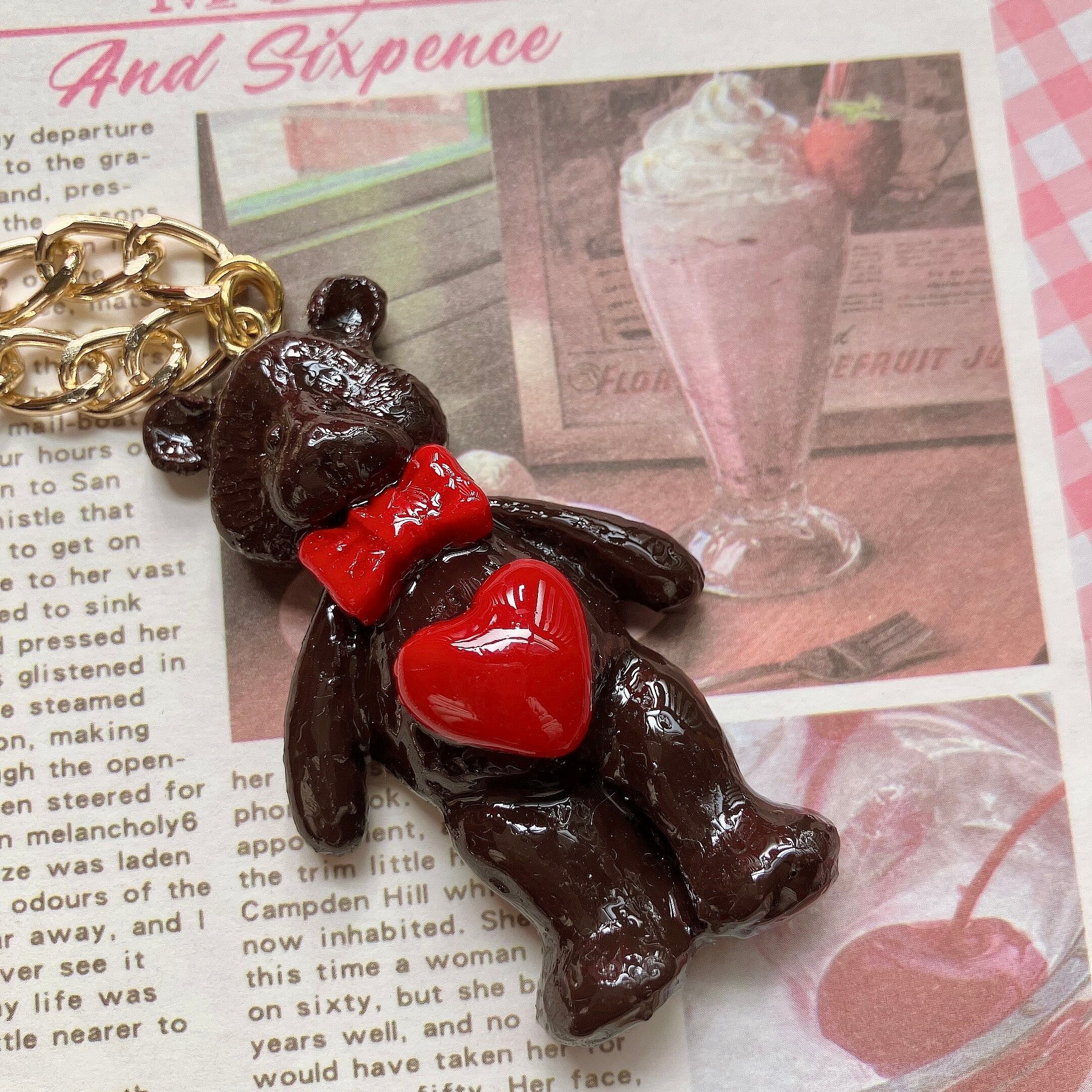 クリームソーダのプラチェーンキーホルダー | sugarratties