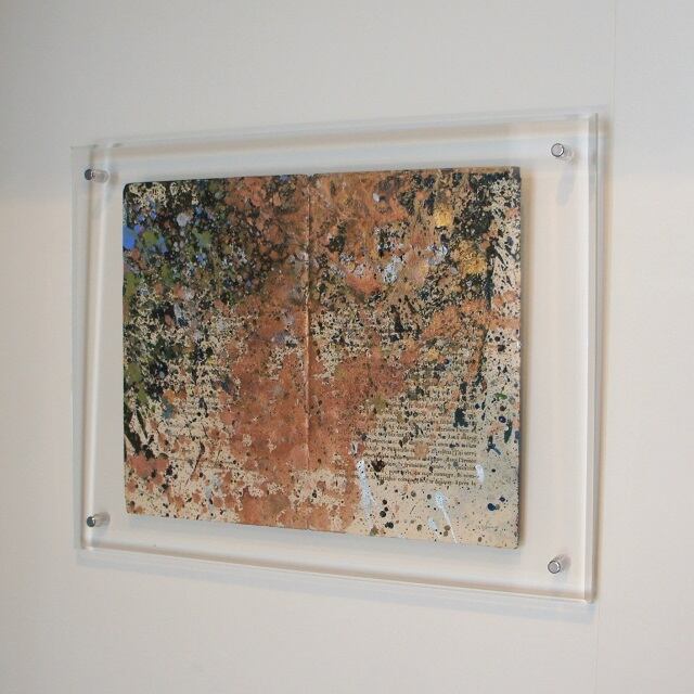 最大66%オフ! 内野隆文 肖像 古い紙にアクリル 絵画 現代アート 美術