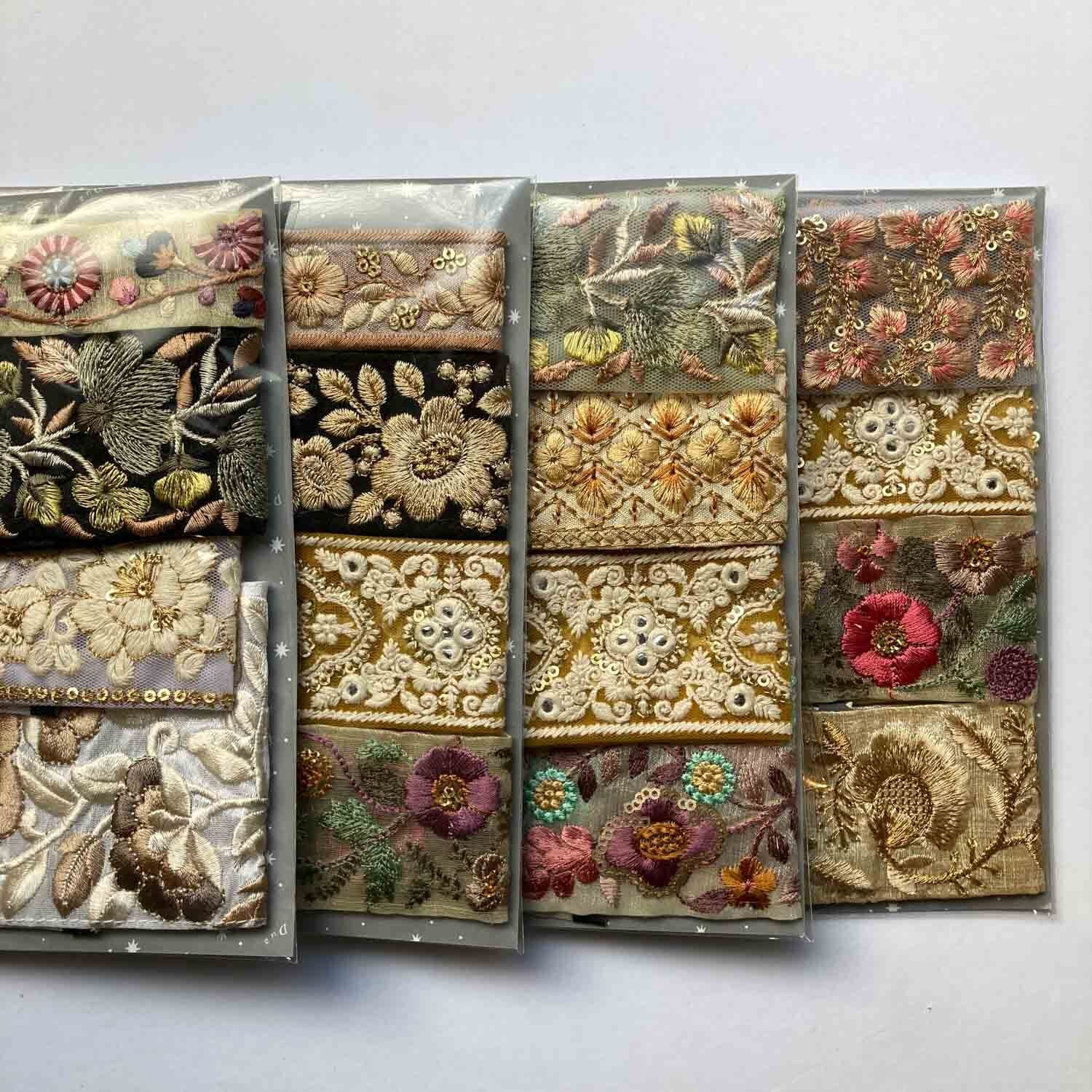 インド刺繍リボンのハギレセット（柄アソート） | Dua-アクセサリー