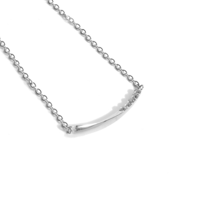 316L Smile Necklace Silver