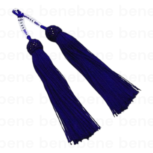 念珠房 人絹 軸付き(三分ｾｯﾄ別売り) 紫