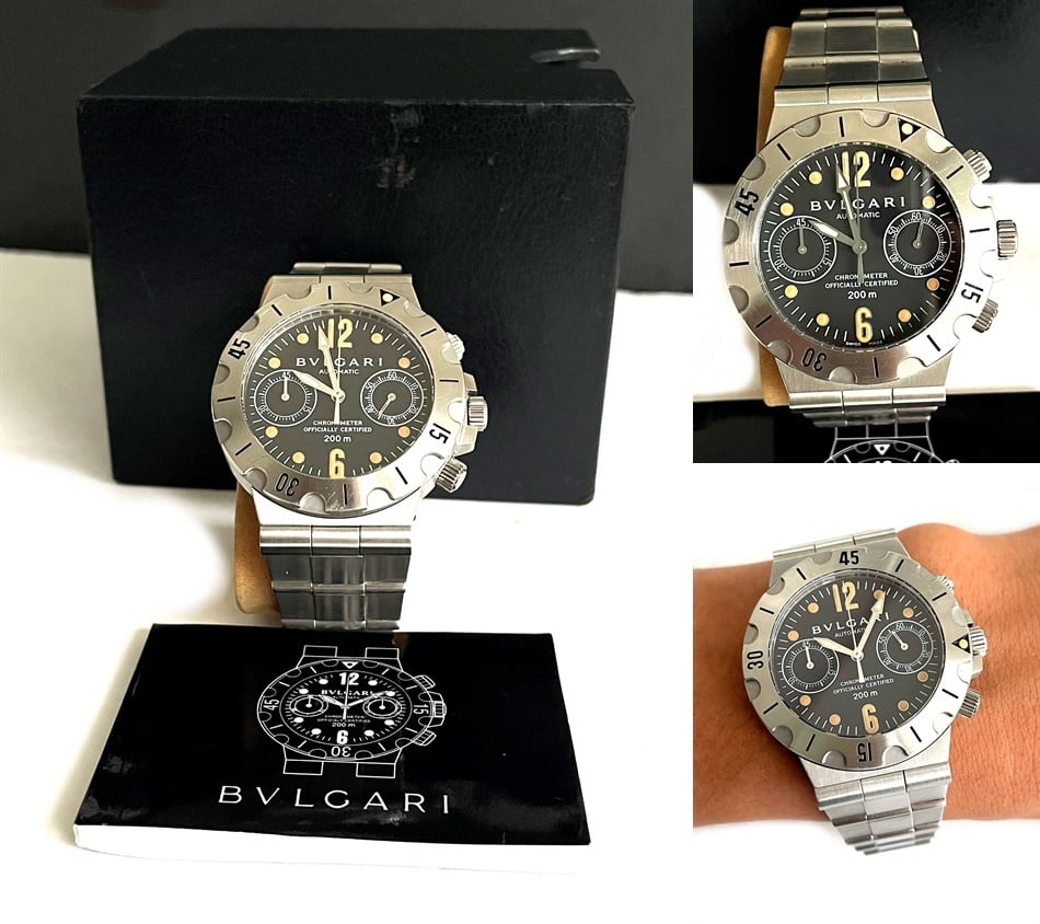 BVLGARI ブルガリ ディアゴノ スクーバ クロノ クロノグラフ AT