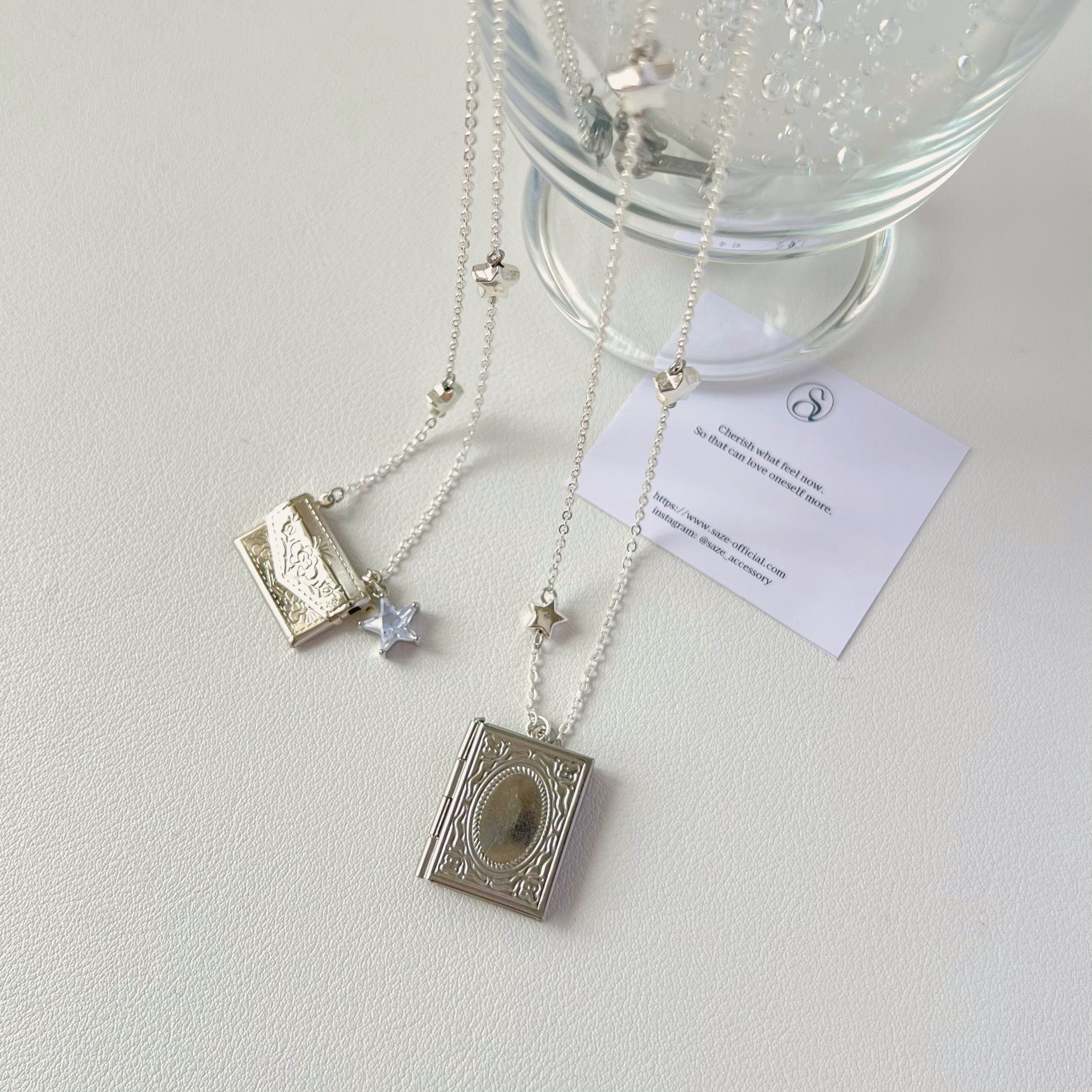 open pendant necklace［2type］ | saze