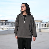 YASHIKI(ヤシキ)着回し抜群ハーフジップニット、普通に良いスラックスstyle2