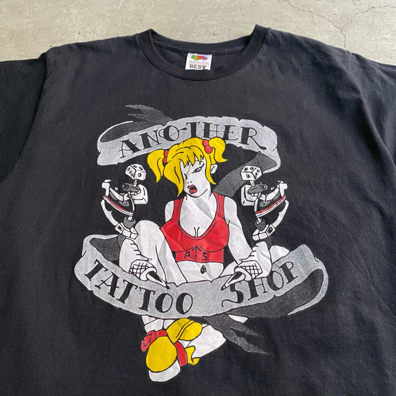ANOTHER タトゥー TATTOO SHOP 企業 アドバタイジング プリントTシャツ 